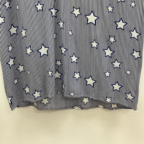 GOA size L blue white Stars and Stripe Swim Tunic good condition light fabric - Picture 7 of 14